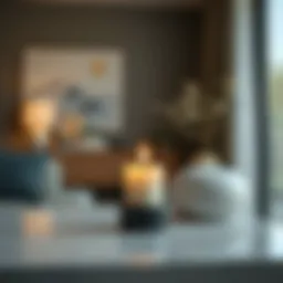 Modern plug-in electric candle designed for contemporary interiors