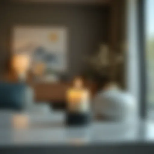 Modern plug-in electric candle designed for contemporary interiors