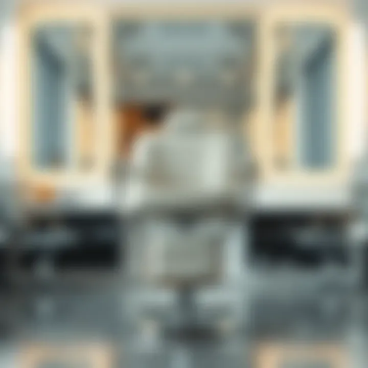 Ergonomic Design of Portable Folding Barber Chair Elegant design of a portable folding barber chair showcasing its ergonomic features.