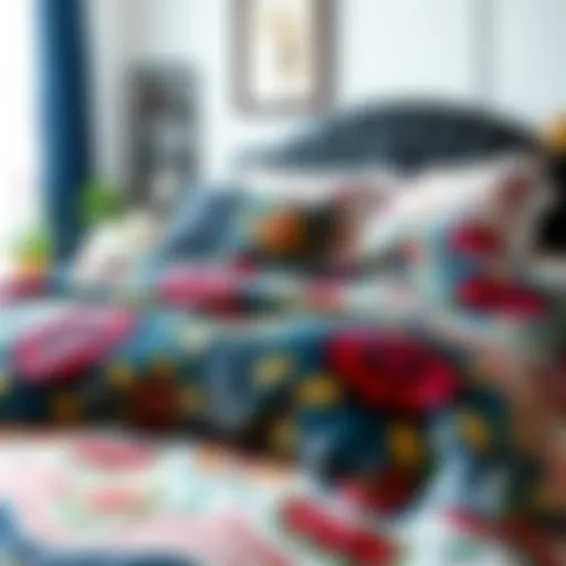 Vibrant Patterns in Queen Bed Sheet Designs Vibrant patterns on a queen bed sheet set