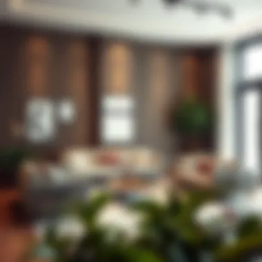 Optimized Living Room Design Contemporary living room layout showcasing optimal space utilization