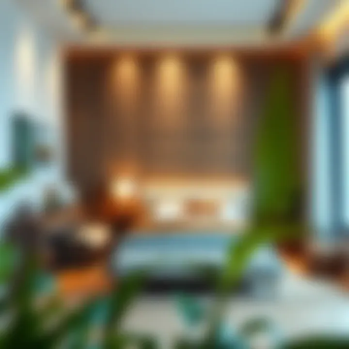 Elegant bedroom setup highlighting innovative furniture arrangement