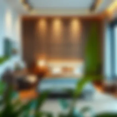 Innovative Bedroom Arrangement Elegant bedroom setup highlighting innovative furniture arrangement