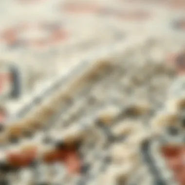 Close-up of fabric textures used in Safavieh boho rugs
