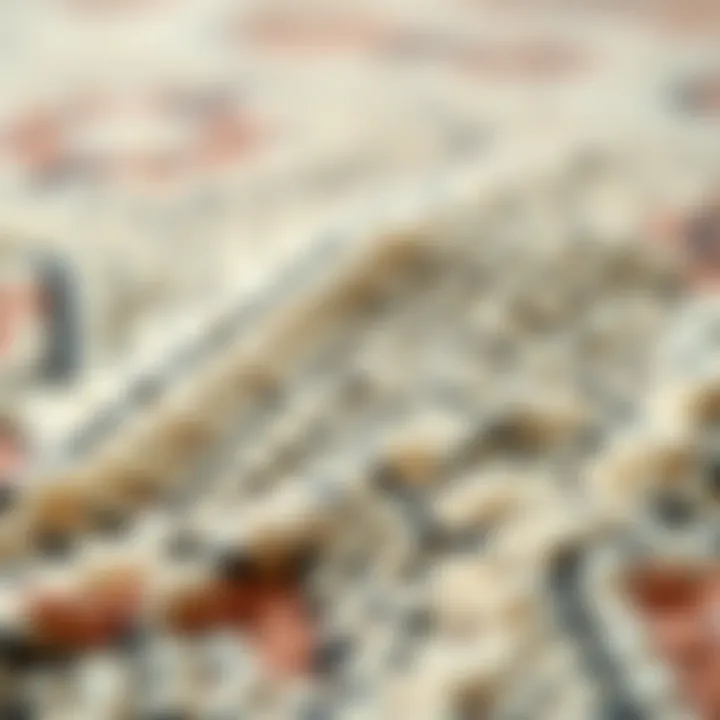 Close-up of fabric textures used in Safavieh boho rugs