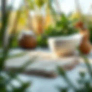 Eco-Friendly Non-Slip Bath Mats Eco-friendly non-slip bath mats displayed in a natural setting