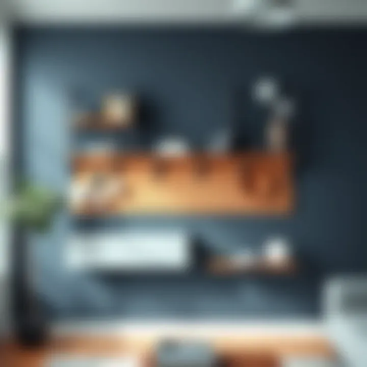 Modern wall organizer showcasing a blend of aesthetics and functionality