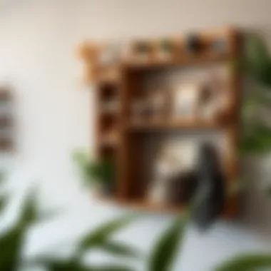 Stylish wall organizer made from sustainable materials