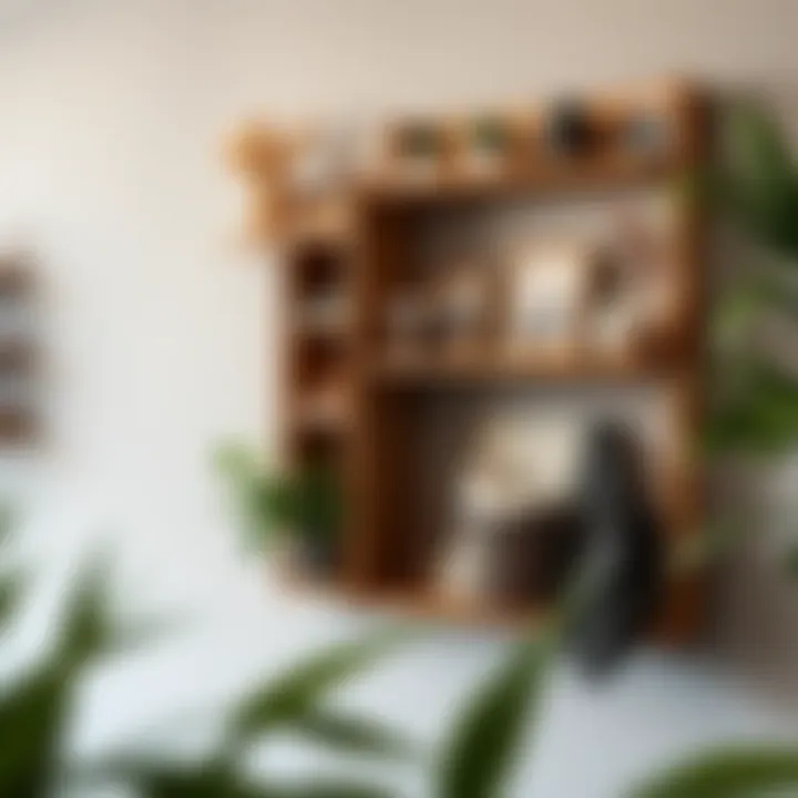 Stylish wall organizer made from sustainable materials