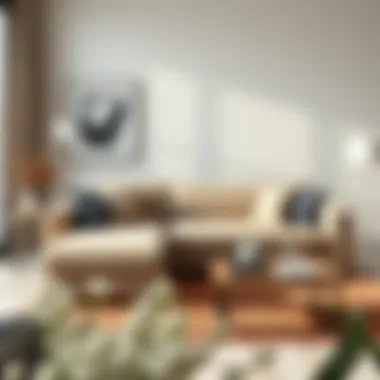 Sophisticated Design of a Sleeper Sofa Elegant sleeper sofa in modern living room setting