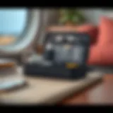 Compact travel cable organizer showcasing various compartments