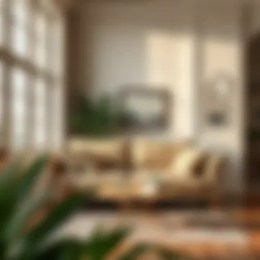Old Sofa in Modern Setting A modern living room with an old sofa styled elegantly