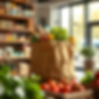 An infographic illustrating the environmental benefits of using grocery totes