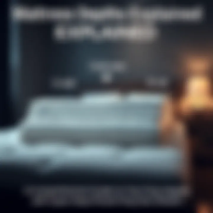 Mattress Depths Explained Visual comparison of various mattress depths with super deep pocket sheets