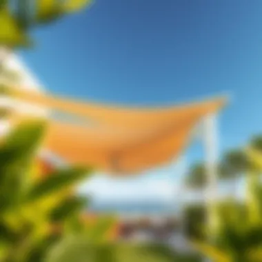 Sustainable materials used in sun shelter canopies