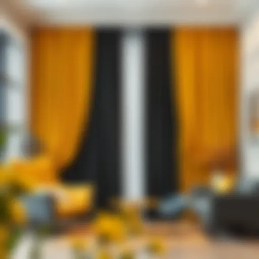 The Aesthetic and Functional Dynamics of Yellow Black Curtains Introduction