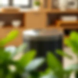 Elegant slim trash can lid design