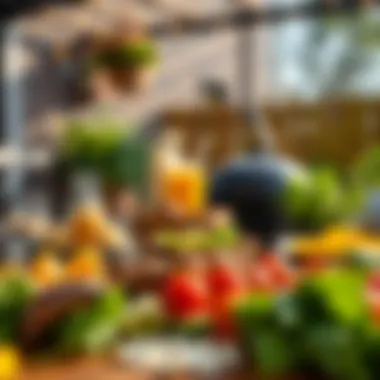 Culinary Inspirations for Outdoor Barbecuing Fresh ingredients beautifully arranged for barbecuing