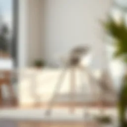 Elegant high chair designed for modern interiors