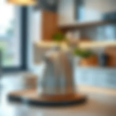 Stylish Kitchen Decor with Kettle Stylish kettle on a kitchen countertop enhancing decor