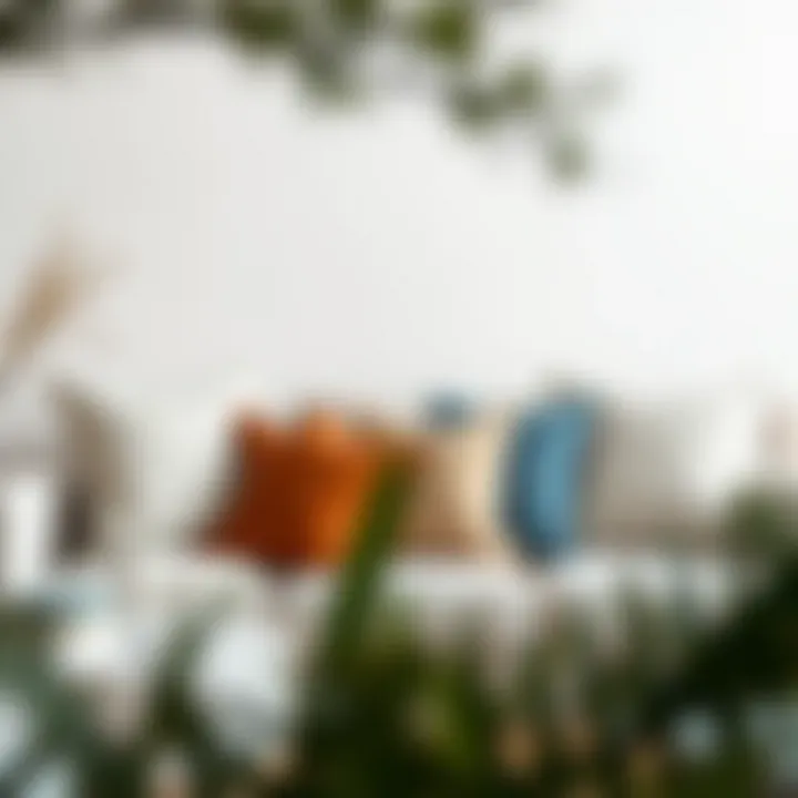 Minimalist Design with Linen Cushion Covers Stylish arrangement of linen cushion covers against a minimalist backdrop.