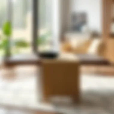 End Table Runner in Contemporary Decor Stylish end table runner enhancing a modern interior
