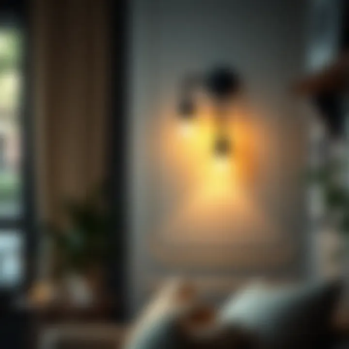 Seamless Integration of Wall Lamps in Contemporary Decor Aesthetic wall lamp seamlessly integrated into contemporary decor