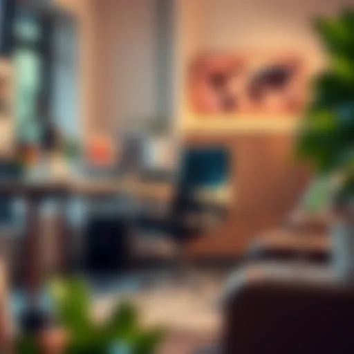 Stylish Ergonomic Home Office Task Chair Stylish ergonomic home office task chair in a modern workspace