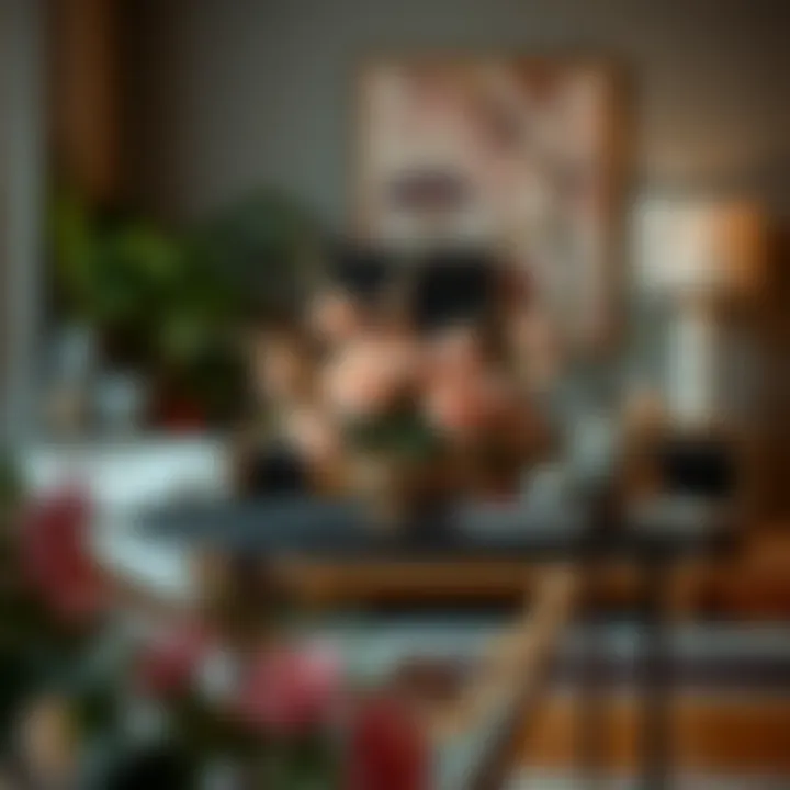 Artistic Arrangement on a Side Table Aesthetic arrangements on a 12-inch deep side table