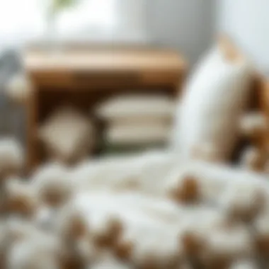 An elegant display of different cotton types and their characteristics