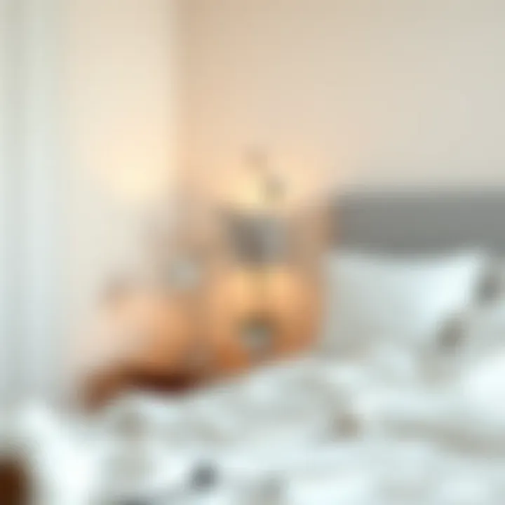 A peaceful bedroom scene emphasizing sleep quality