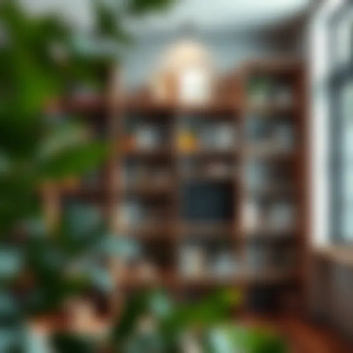 Sustainable bookshelf crafted from eco-friendly materials.