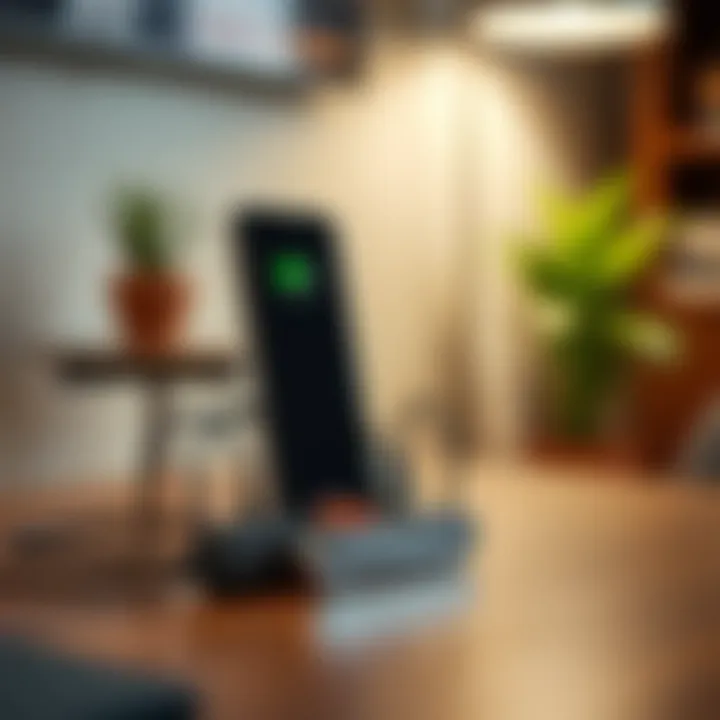 Compact charging station efficiently managing cables