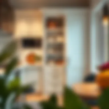 Stylish Integration of Tall Skinny Pantry in Kitchen Stylish tall skinny pantry integrated into kitchen decor