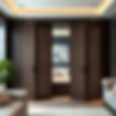 Elegant Bifold Closet Doors in Modern Design Elegant bifold closet doors enhancing a modern interior