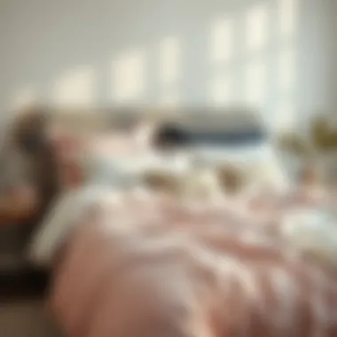 Cozy bedding arrangement illustrating psychological comfort