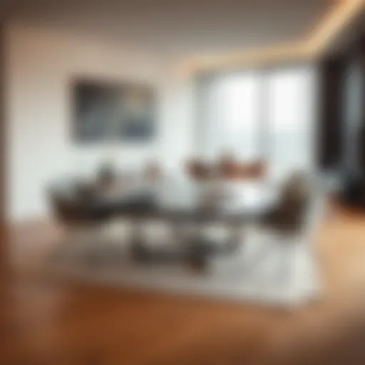 Elegant transforming table with sleek design