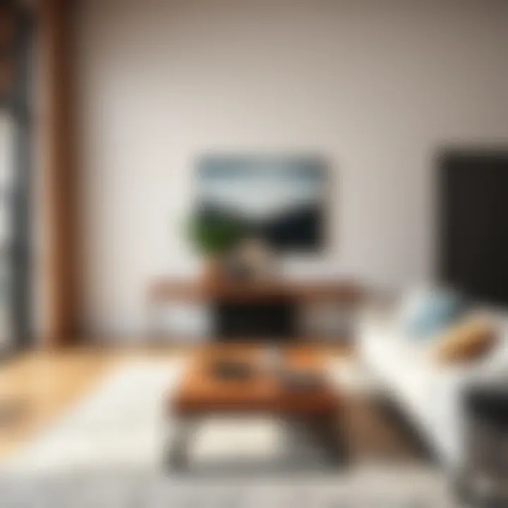 Elegant Trent Austin Design Console Table in a Modern Living Room