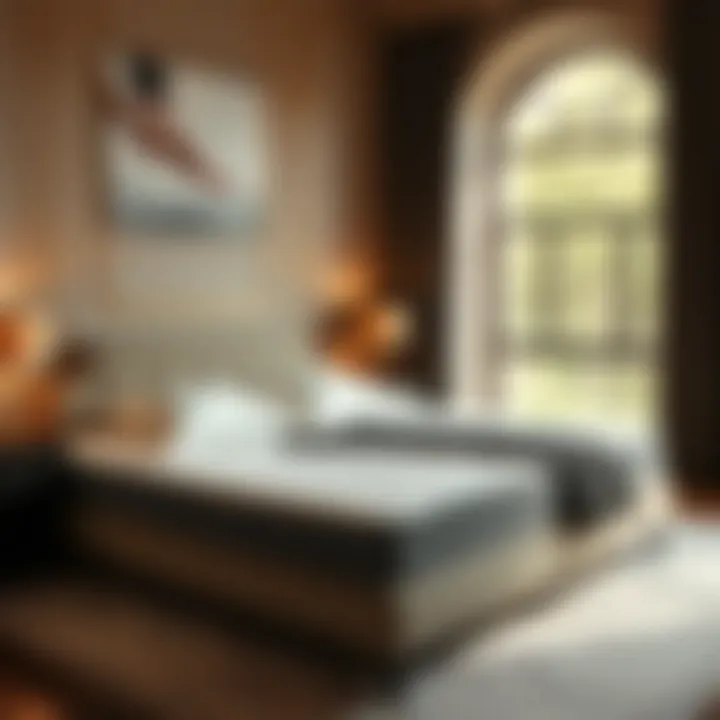 Queen Mattress in an Elegant Bedroom Elegant bedroom featuring a queen mattress