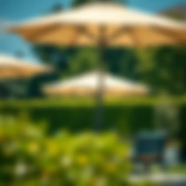 Safety measures for using patio umbrellas without bases