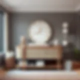 Elegant and modern diaper table design in a nursery