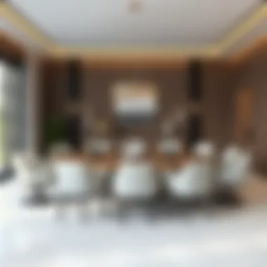 Spacious Round Table Design Round table with ample space for ten