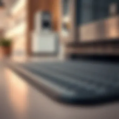 Vibration Absorption Feature of Rubber Mats Close-up of rubber mat absorbing vibration